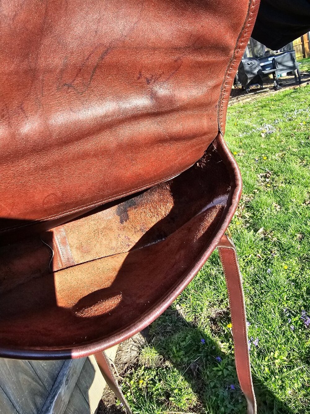 Vintage Coach Plaza Bag #9860 Mahogany Made In USA Year 1989 - Picture 11 of 13